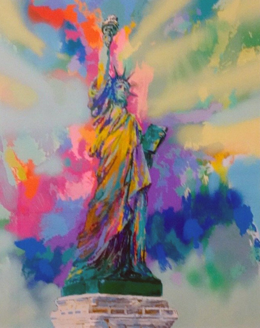 Lady Liberty 1986 Limited Edition Print by LeRoy Neiman Lady Liberty 1986 Limited Edition Print by LeRoy Neiman