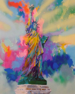Lady Liberty 1986 Limited Edition Print - LeRoy Neiman Lady Liberty 1986 Limited Edition Print - LeRoy Neiman