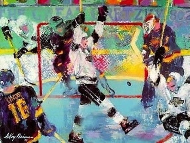 Gretzky Goal 1994 - Hockey Limited Edition Print by LeRoy Neiman