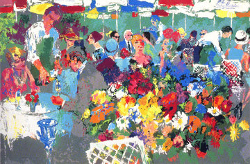 Bistro Garden 1987 Limited Edition Print - LeRoy Neiman Bistro Garden 1987 Limited Edition Print - LeRoy Neiman