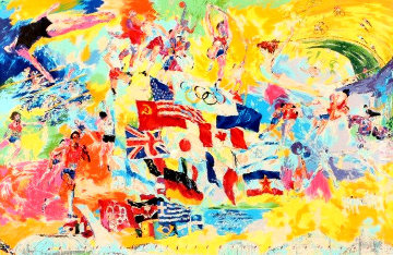 Montreal Olympics AP 1976 Limited Edition Print - LeRoy Neiman Montreal Olympics AP 1976 Limited Edition Print - LeRoy Neiman