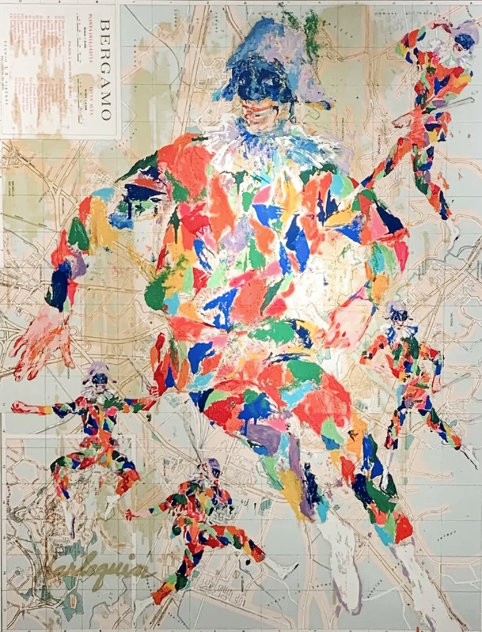 Harlequin Bergamo 1983 - Huge - Italy Limited Edition Print by LeRoy Neiman