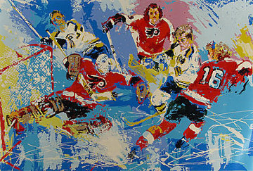 Philadelphia Flyers (Boston Bruins) Limited Edition Print - LeRoy Neiman Philadelphia Flyers (Boston Bruins) Limited Edition Print - LeRoy Neiman