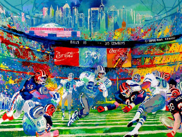 Georgia Dome (Emmett Smith) 1994 Limited Edition Print - LeRoy Neiman Georgia Dome (Emmett Smith) 1994 Limited Edition Print - LeRoy Neiman