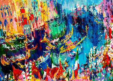 Regatta of the Gondolier 1978 Limited Edition Print - LeRoy Neiman Regatta of the Gondolier 1978 Limited Edition Print - LeRoy Neiman