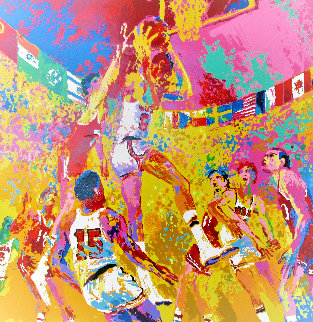 Basketball: Olympic Suite AP 1972 Limited Edition Print - LeRoy Neiman Basketball: Olympic Suite AP 1972 Limited Edition Print - LeRoy Neiman