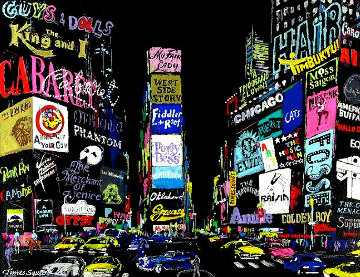 Lights of Broadway 2002 Limited Edition Print - LeRoy Neiman Lights of Broadway 2002 Limited Edition Print - LeRoy Neiman