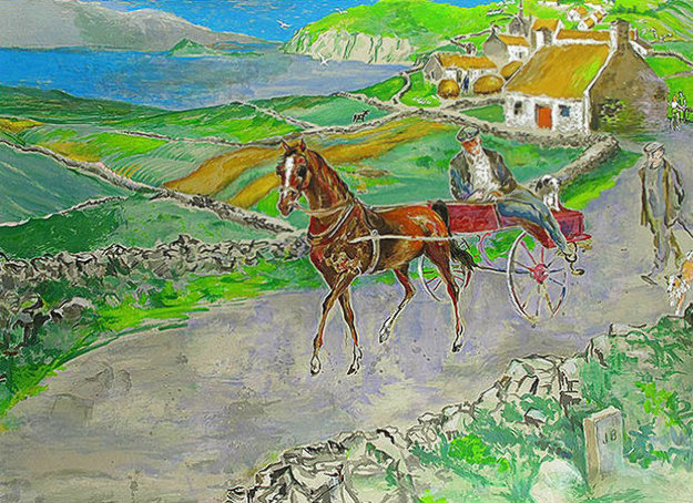 Nostalgic Journey Irish Landscape 1980 by 