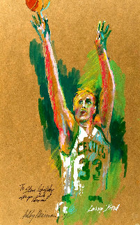 Untitled Portrait of Larry Bird 1992 30x22 Original Painting - LeRoy Neiman Untitled Portrait of Larry Bird 1992 30x22 Original Painting - LeRoy Neiman