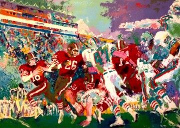 Post Season Football Classic 1985 Limited Edition Print - LeRoy Neiman Post Season Football Classic 1985 Limited Edition Print - LeRoy Neiman