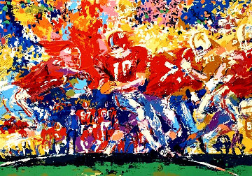 Alabama Handoff 1974 Limited Edition Print - LeRoy Neiman Alabama Handoff 1974 Limited Edition Print - LeRoy Neiman