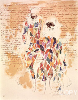 Harlequin With Text 1972 AP Limited Edition Print - LeRoy Neiman Harlequin With Text 1972 AP Limited Edition Print - LeRoy Neiman