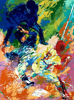 Sliding Home AP 1972 Limited Edition Print - LeRoy Neiman Sliding Home AP 1972 Limited Edition Print - LeRoy Neiman