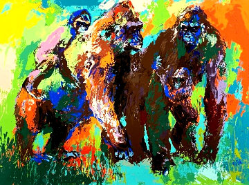 Gorilla Family AP Limited Edition Print - LeRoy Neiman Gorilla Family AP Limited Edition Print - LeRoy Neiman