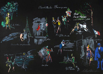 Le Nuit De Paris 1980 Limited Edition Print - LeRoy Neiman Le Nuit De Paris 1980 Limited Edition Print - LeRoy Neiman