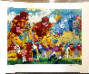Cross Town Rivalry 1994 UCLA vs USC Hand Signed  “OJ” - LA, Ca Limited Edition Print by LeRoy Neiman - 1