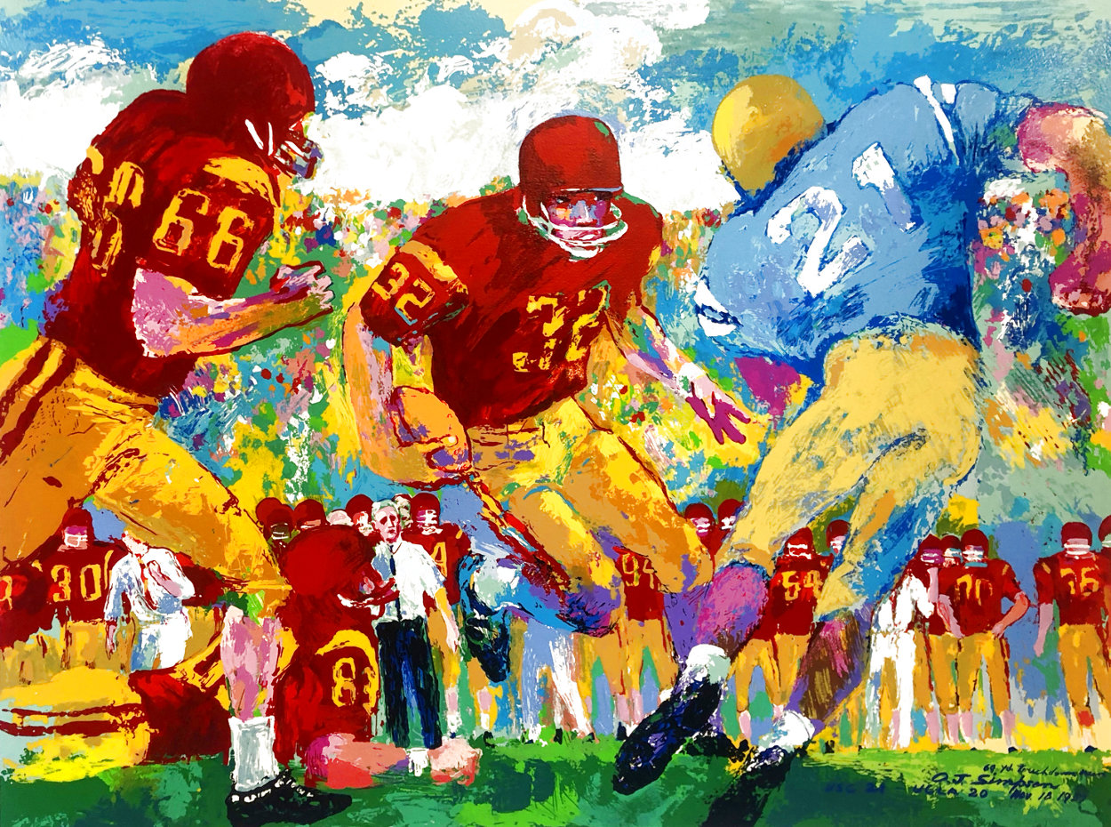 LeRoy Neiman, Cross Town Rivalry, 1994, HS by LeRoy Neiman
