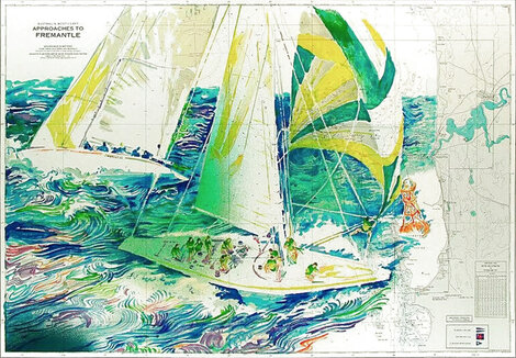 Americas Cup: Australia 1986 - Huge #1 Limited Edition Print - LeRoy Neiman