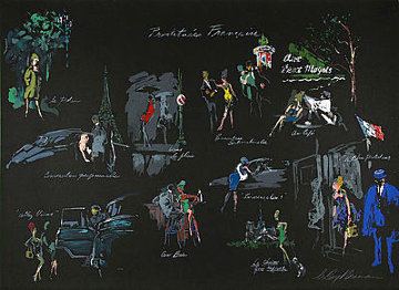 Prostitutee Francaise (La Nuit De Paris) 1980 Limited Edition Print - LeRoy Neiman Prostitutee Francaise (La Nuit De Paris) 1980 Limited Edition Print - LeRoy Neiman