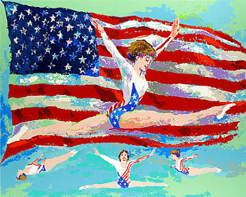 Golden Girl 1985 Limited Edition Print - LeRoy Neiman Golden Girl 1985 Limited Edition Print - LeRoy Neiman