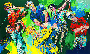 Golf Winners 1984 Limited Edition Print - LeRoy Neiman Golf Winners 1984 Limited Edition Print - LeRoy Neiman