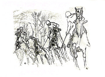 Malletmen 1977 Limited Edition Print - LeRoy Neiman Malletmen 1977 Limited Edition Print - LeRoy Neiman