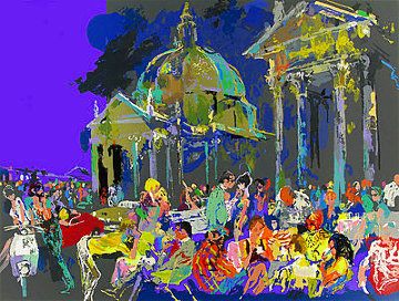 Piazza Del Popolo - Rome #1 1988 Limited Edition Print - LeRoy Neiman Piazza Del Popolo - Rome #1 1988 Limited Edition Print - LeRoy Neiman