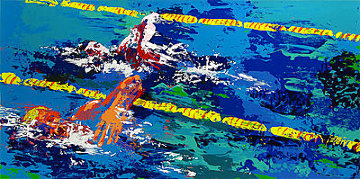 Olympic Swimmer 1976 Limited Edition Print - LeRoy Neiman Olympic Swimmer 1976 Limited Edition Print - LeRoy Neiman