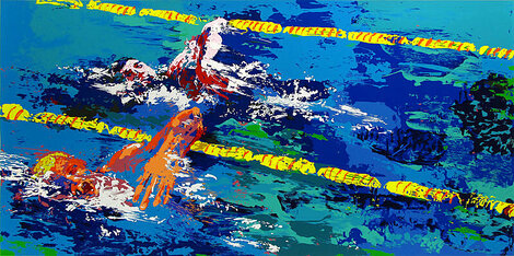 Olympic Swimmer 1976 - Canada Limited Edition Print - LeRoy Neiman