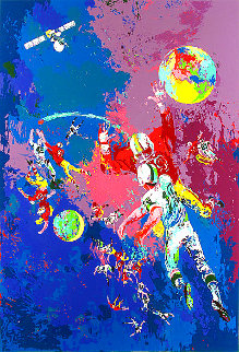 Satellite Football 1982 Limited Edition Print - LeRoy Neiman Satellite Football 1982 Limited Edition Print - LeRoy Neiman