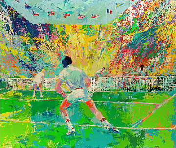 Stadium Tennis 1981 Limited Edition Print - LeRoy Neiman