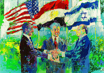 White House Signing of the Egyptian-Israeli Peace Treaty 1980 Limited Edition Print - LeRoy Neiman White House Signing of the Egyptian-Israeli Peace Treaty 1980 Limited Edition Print - LeRoy Neiman