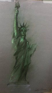 Lady Liberty Original Pastel 36 x 27.25 in, 1986 Original Painting - LeRoy Neiman Lady Liberty Original Pastel 36 x 27.25 in, 1986 Original Painting - LeRoy Neiman