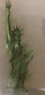 Lady Liberty Original Pastel 1986 36x27 Original Painting by LeRoy Neiman - 3
