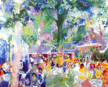 New York Suite: Tavern on the Green, Self Portrait, Catalog 1991 - NYC Limited Edition Print - LeRoy Neiman