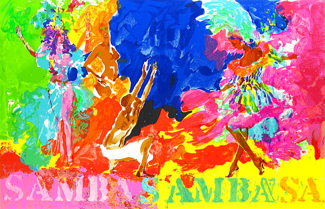 Samba Samba 1981 - Huge Limited Edition Print by LeRoy Neiman