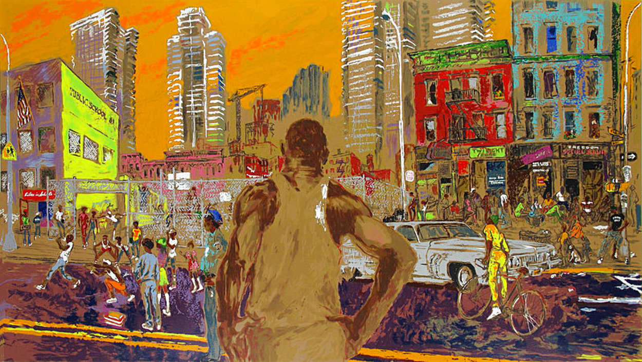 Harlem Streets - Cities in Schools 1982 Limited Edition Print by LeRoy Neiman Harlem Streets - Cities in Schools 1982 Limited Edition Print by LeRoy Neiman