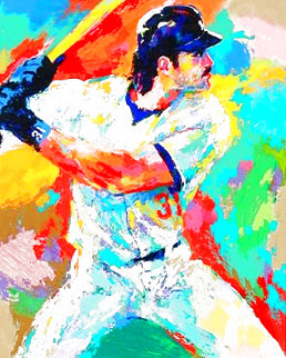 Mike Piazza 2000 Limited Edition Print - LeRoy Neiman Mike Piazza 2000 Limited Edition Print - LeRoy Neiman
