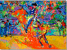 Adriano, World Champion Bull Rider on Little Yellow Jacket 2007 Limited Edition Print by LeRoy Neiman - 1