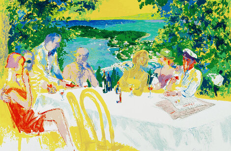 Wine Alfresco - Huge Limited Edition Print - LeRoy Neiman