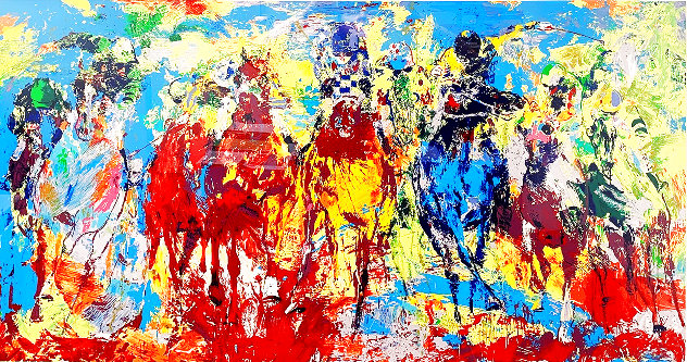 Stretch Stampede AP 1979 - Huge Limited Edition Print by LeRoy Neiman