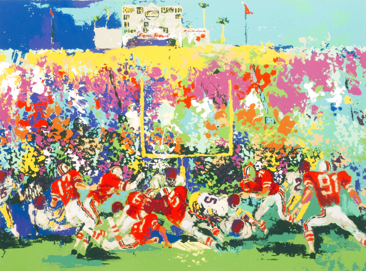Buckeye Scoreboard Limited Edition Print by LeRoy Neiman Buckeye Scoreboard Limited Edition Print by LeRoy Neiman