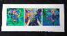 Elephant Triptych 2002 Limited Edition Print by LeRoy Neiman - 1