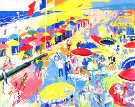 La Plage Au Deauville, France 1986 Limited Edition Print by LeRoy Neiman - 1 La Plage Au Deauville, France 1986 Limited Edition Print by LeRoy Neiman - 1