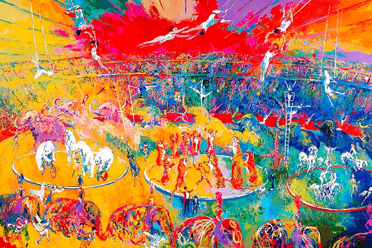 Circus 2001  Huge 44x65 Limited Edition Print by LeRoy Neiman