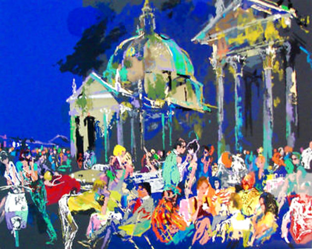 Piazza Del Popolo 1988 - Rome, Italy Limited Edition Print by LeRoy Neiman