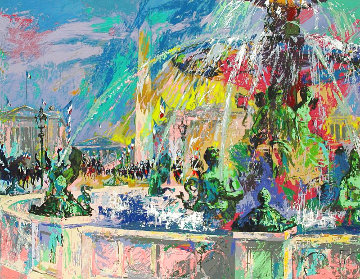 Place De La Concorde 2006 Limited Edition Print - LeRoy Neiman Place De La Concorde 2006 Limited Edition Print - LeRoy Neiman