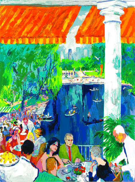 Boathouse, Central Park 2003 - NYC - New York Limited Edition Print by LeRoy Neiman