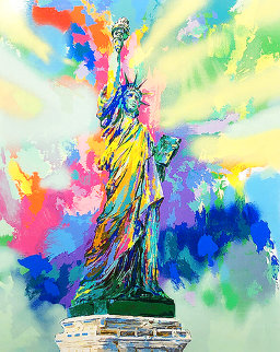 Lady Liberty 1985 Limited Edition Print - LeRoy Neiman Lady Liberty 1985 Limited Edition Print - LeRoy Neiman
