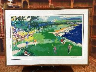 18th At Pebble Beach 1985 Huge Limited Edition Print by LeRoy Neiman - 1